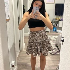 Leopard skirt